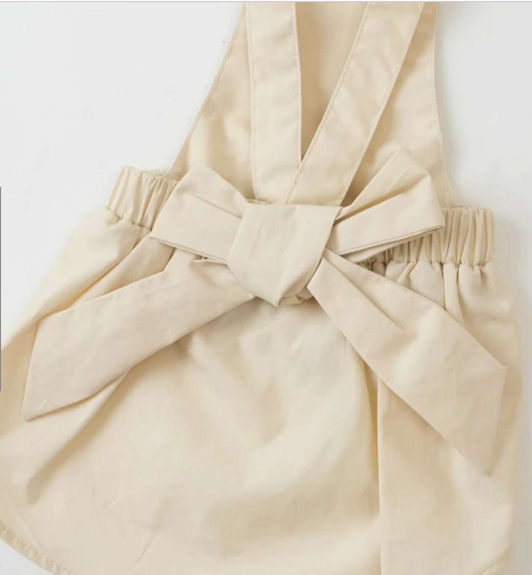 Pet Cotton Bow Dress