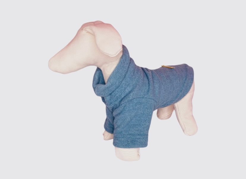 Fleece Pet Sweater – Aqua