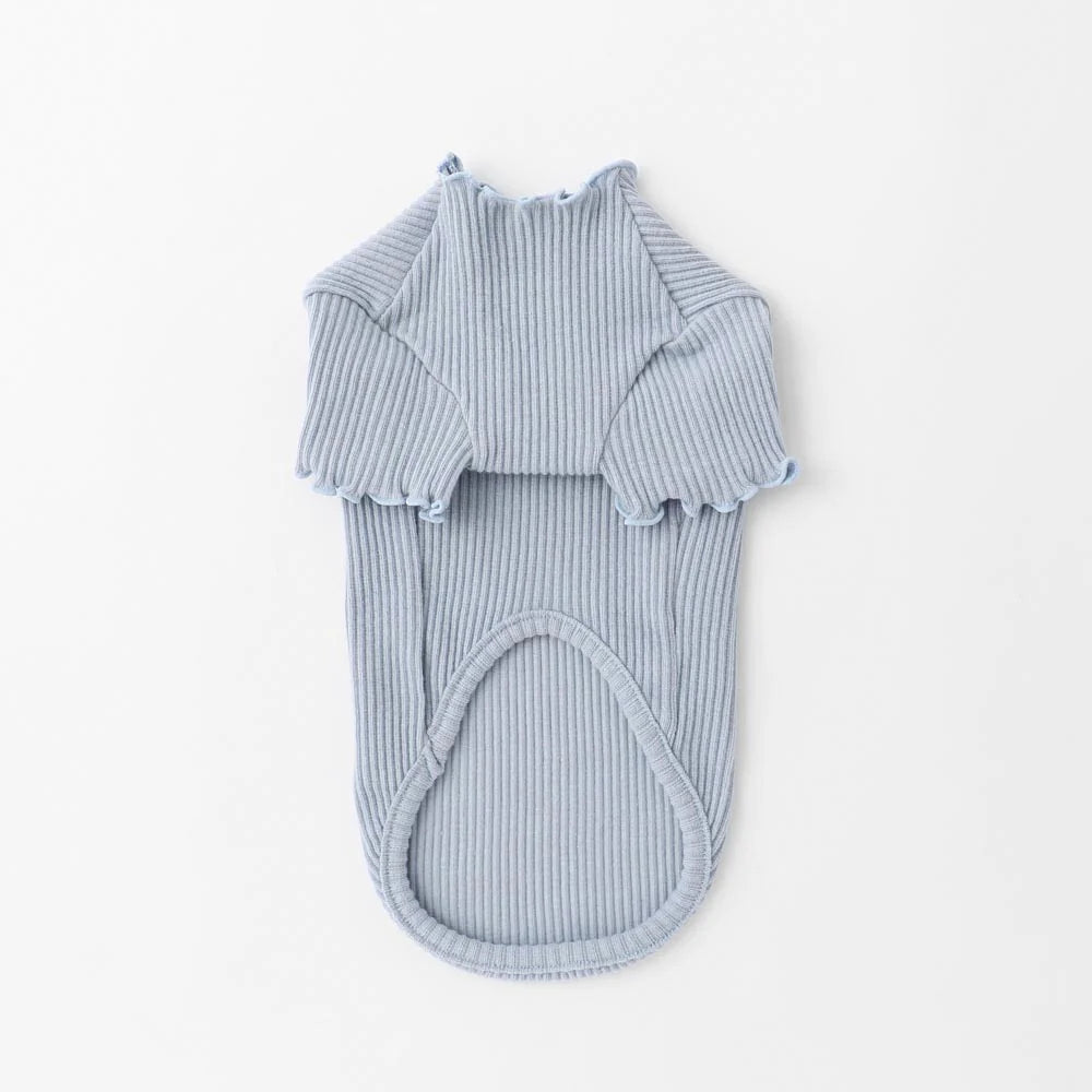 blue.tcp.ribbed shirt.pet.shirt. back