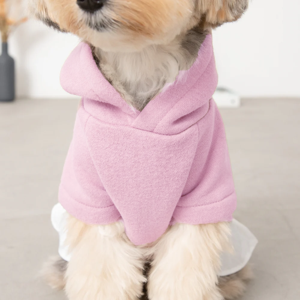 Pet Hoodie with cotton ruffle