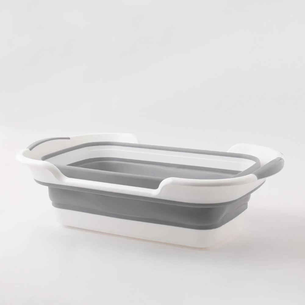 Foldable Pet Bath Basket - Gray