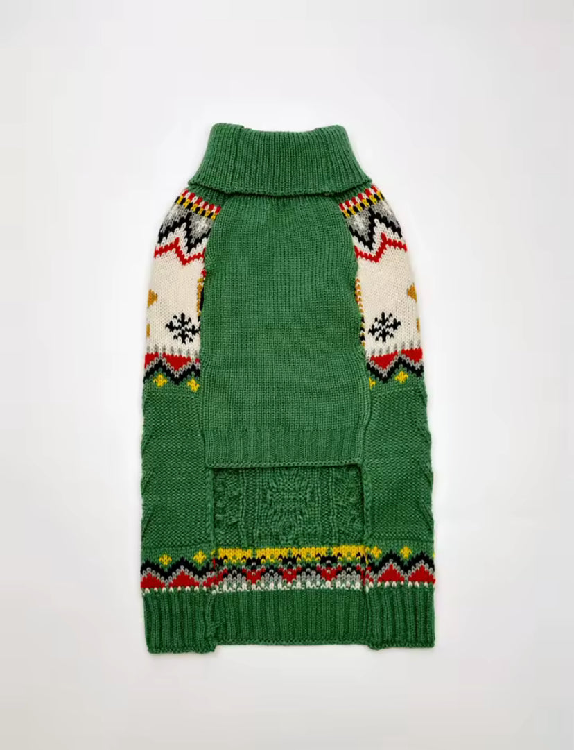 Gingerbread Christmas Dog Sweater