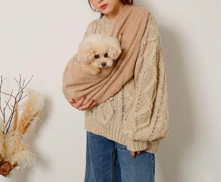 Fluffy Sherpa Dog Sling