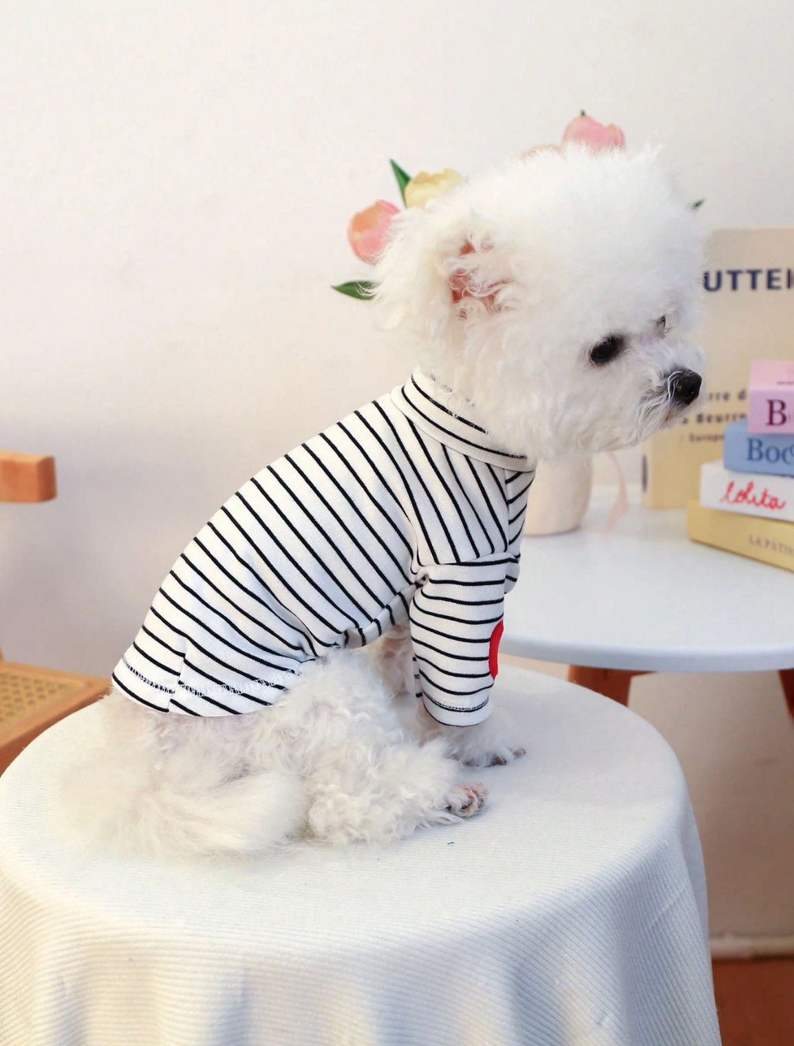 Heart Stripe Pet Shirt