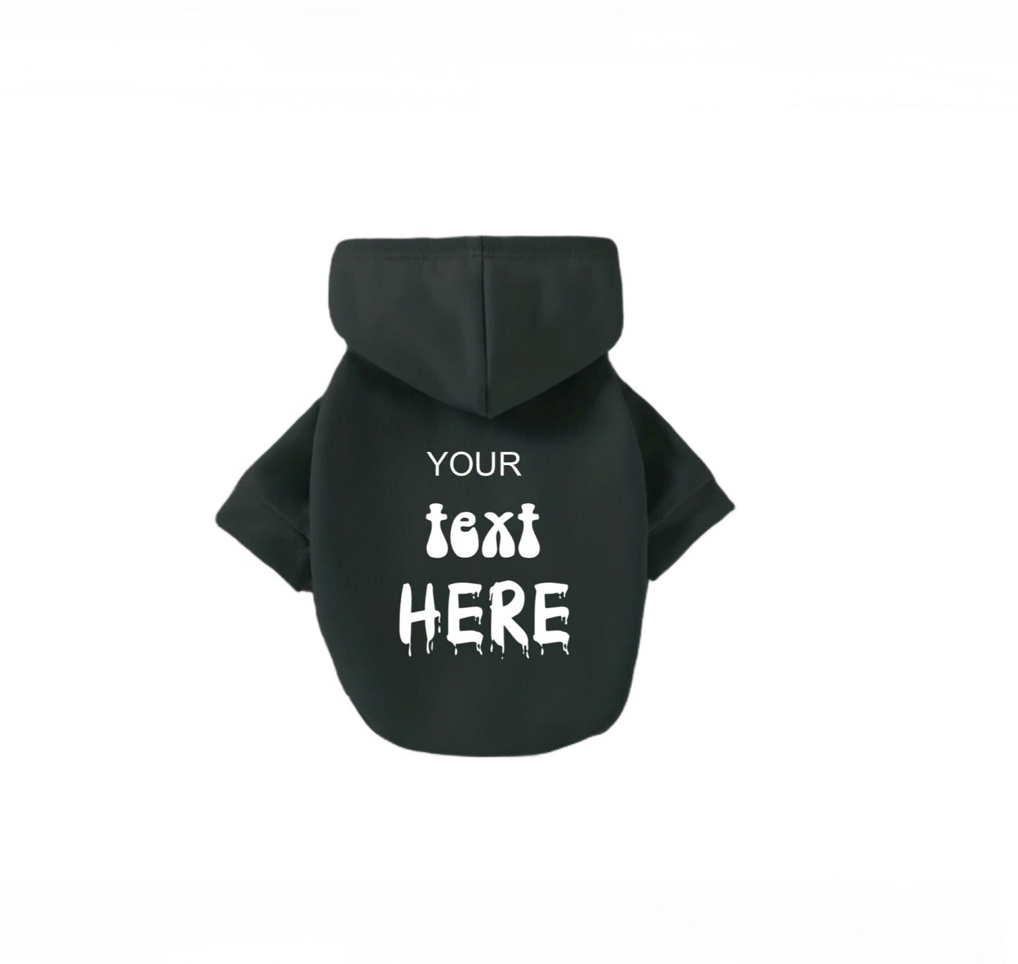 Personalized Cotton Hoodie -  Text